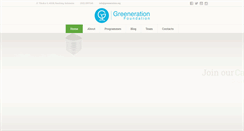 Desktop Screenshot of greeneration.org