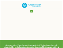 Tablet Screenshot of greeneration.org